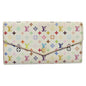 Louis Vuitton Sarah Wallet Monogram Multicolor Blanc M93532 Long Wallet White