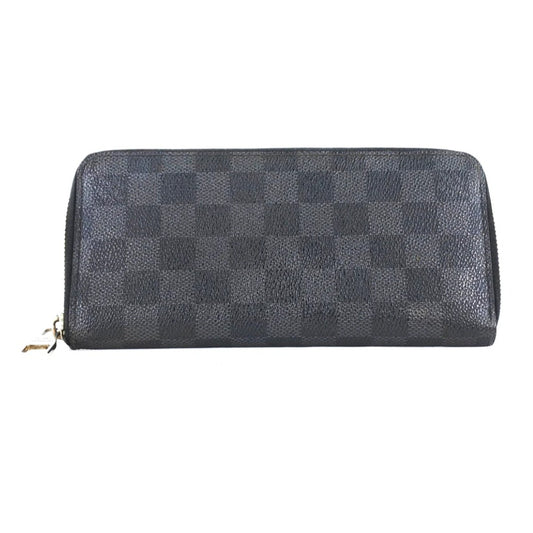 Louis Vuitton Damier Graphite Zippy Wallet Vertical Braza N63095 Long Wallet Black