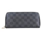 Louis Vuitton Damier Graphite Zippy Wallet Vertical Braza N63095 Long Wallet Black